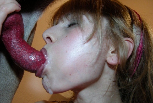 Голая извращенка отсасывает на порнозоо фотографиях собаке
