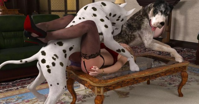 Зоопорно фото баба устроила с собаками групповой секс